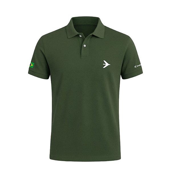 Camisa Polo Estanho Embraer