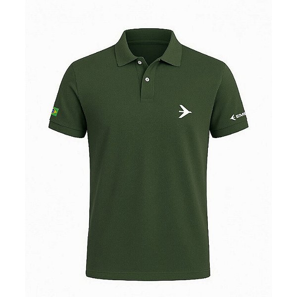 Camisa Polo Estanho Embraer