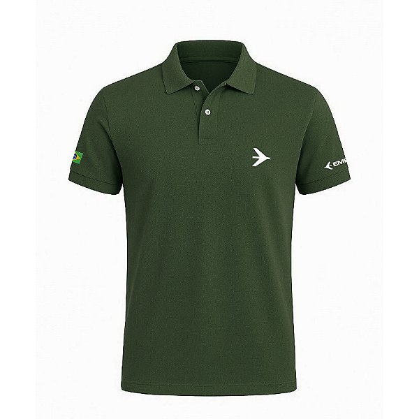 Camisa Polo Estanho Embraer