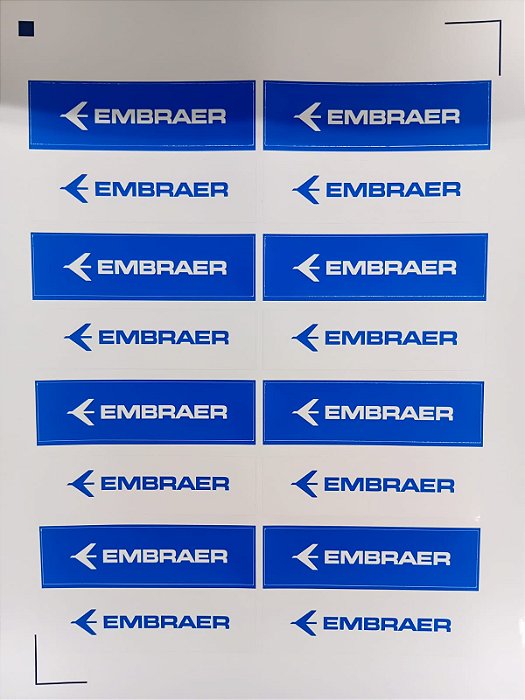 Kit Adesivos - Logotipo Embraer