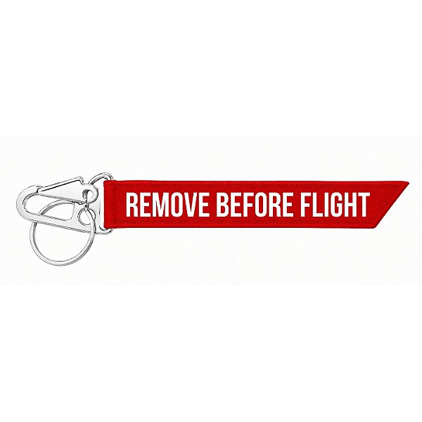 Chaveiro Mosquetão Remove Before Flight