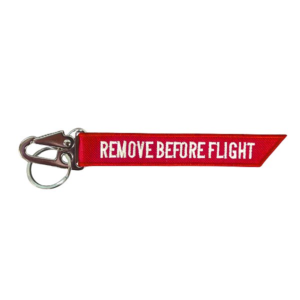 Chaveiro Mosquetão Remove Before Flight