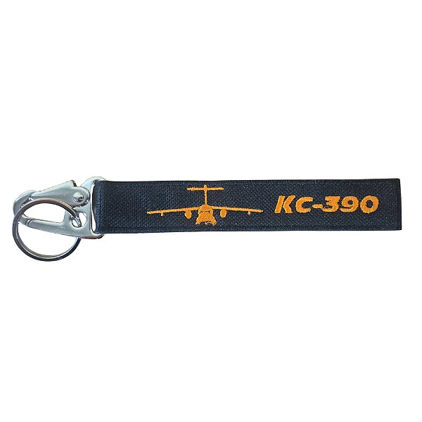Chaveiro Mosquetão KC-390 - Preto
