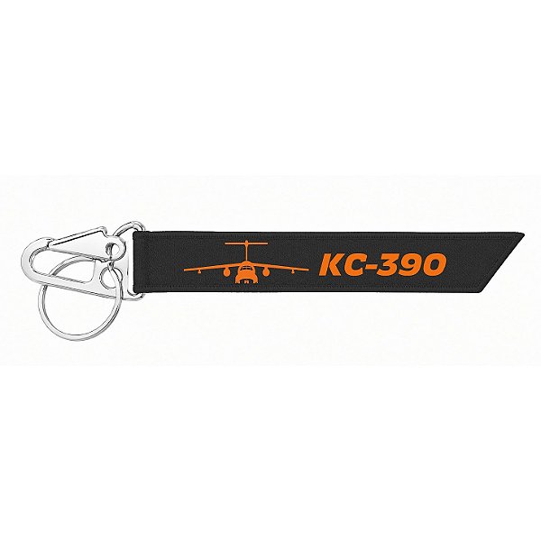 Chaveiro Mosquetão KC-390 - Preto