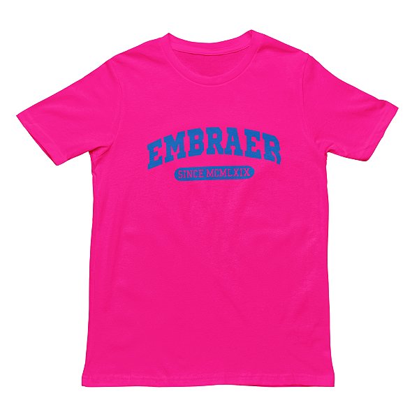 Camiseta Embraer Outubro Rosa