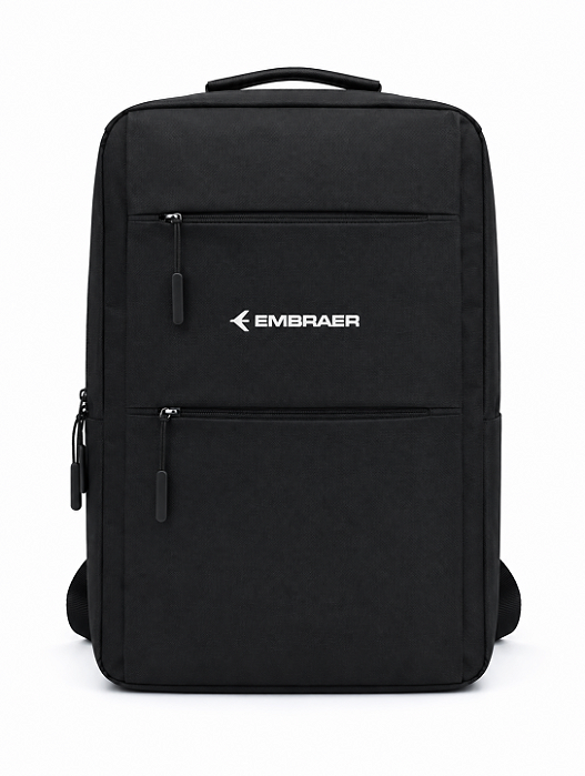 Mochila Preta Embraer