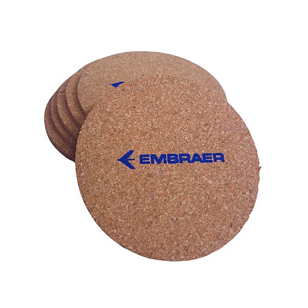 Kit 6 Porta Copos Ecológico em Cortiça