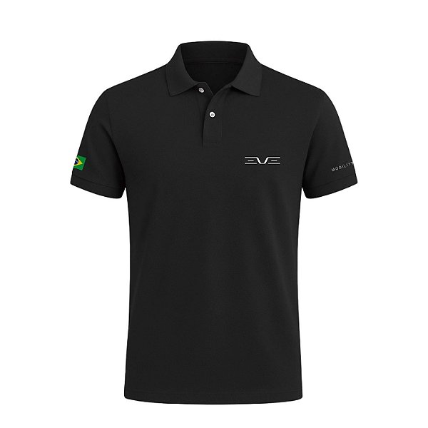 Camisa Polo Preta EVE
