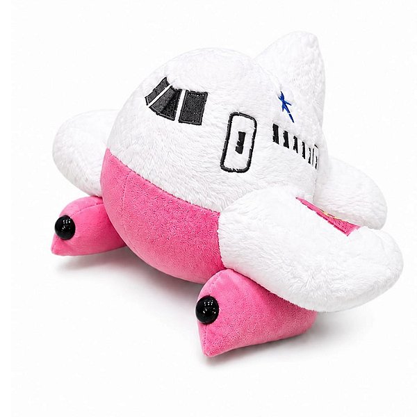 Avião de Pelúcia Rosa