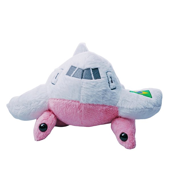 Avião de Pelúcia Rosa