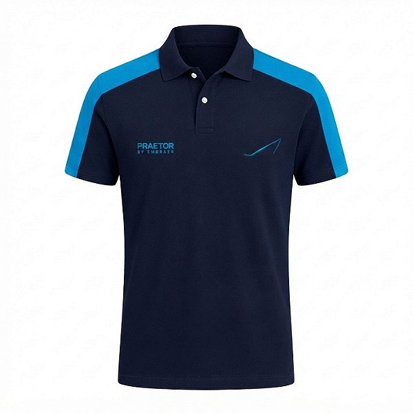Camisa Polo Azul Praetor