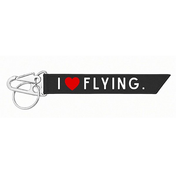 Chaveiro Mosquetão I love Flying