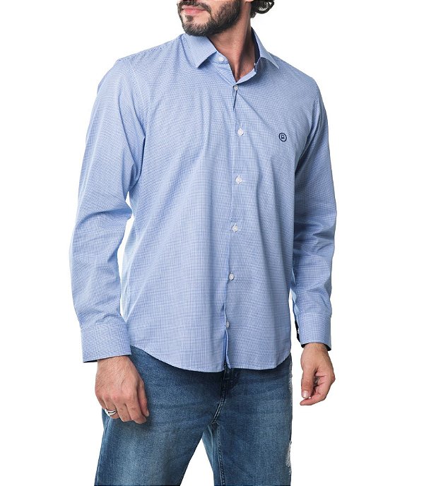 Camisa Manga Longa Comfort Xadrez