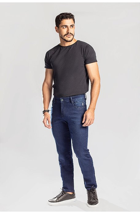 Calça masculina regular slim Empório Jeans 6563
