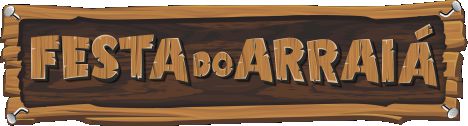 Painel Faixa Cartonado Decorativo de Festa Junina "Festa do Arraia" - 140x35cm