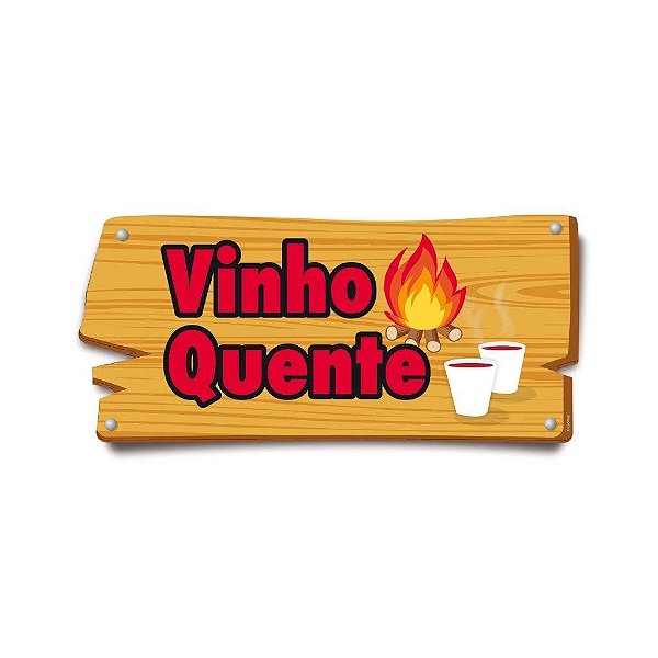 Plaquinha Festa Junina Vinho
