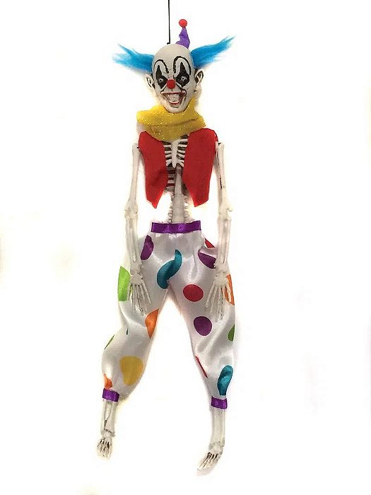 Palhaço Decorativo Realista Halloween - 40 cm
