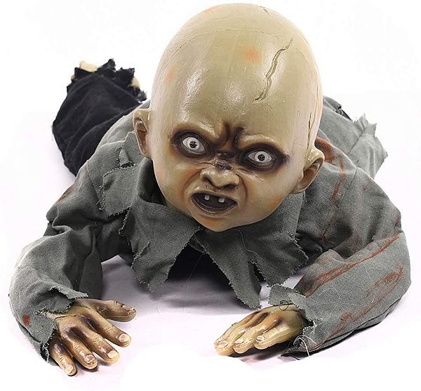 Boneco Bebê Rastejante Halloween