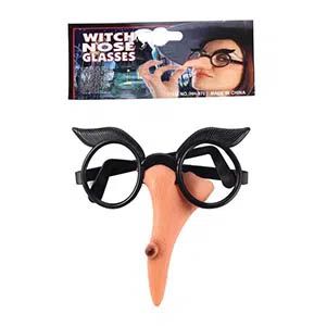 Óculos com Nariz de Bruxa