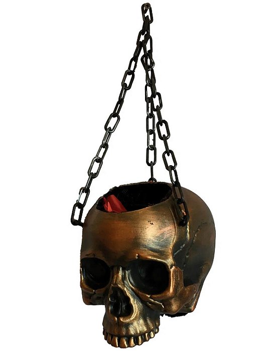 Caveira Decorativa Pendurada com Luz