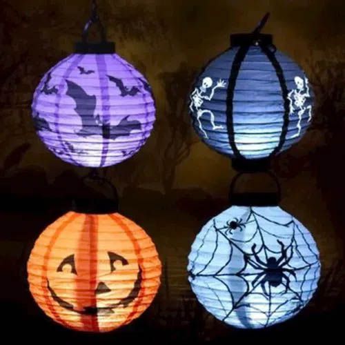 Lanterna Halloween com Luz - 22cm