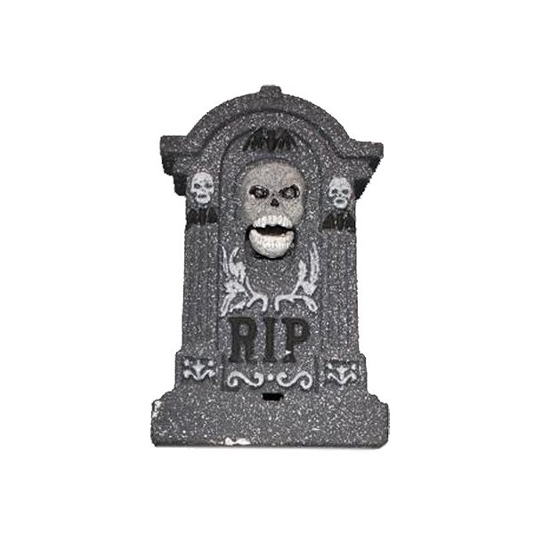 Lápide Halloween com Luz Som e Movimento - 55CM