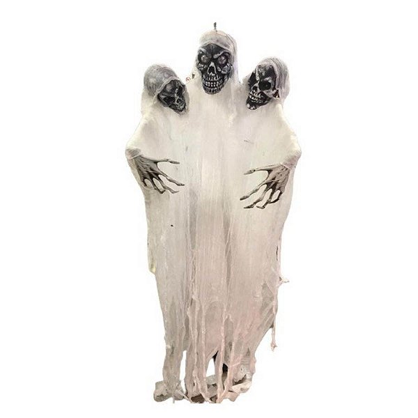 Boneco 3 Cabeças com Som e Luz