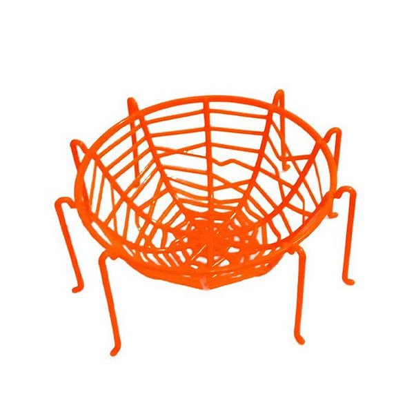 Cesta Teia De Aranha Decoração Halloween