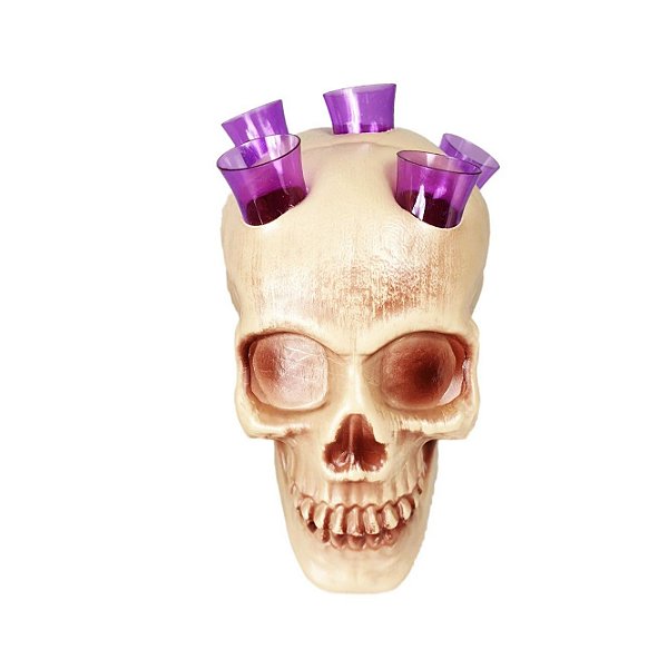 Caveira com Copos Shot