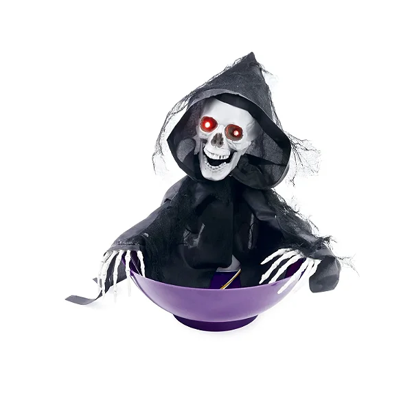 Baleiro Caveira Halloween – Com Movimento e Som 👻🔊 | Diversão Assustadora!