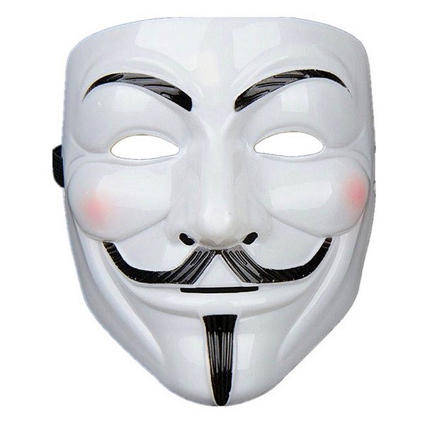 Máscara Anonymous V de Vingança Vendetta para Fantasias