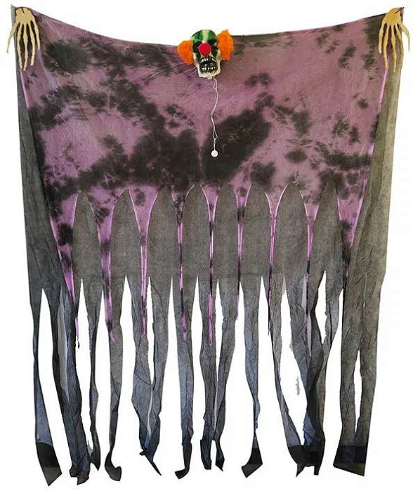 Cortina Palhaço Halloween