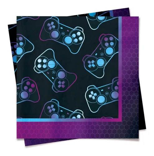 Guardanapo Gamer - 20 unidades