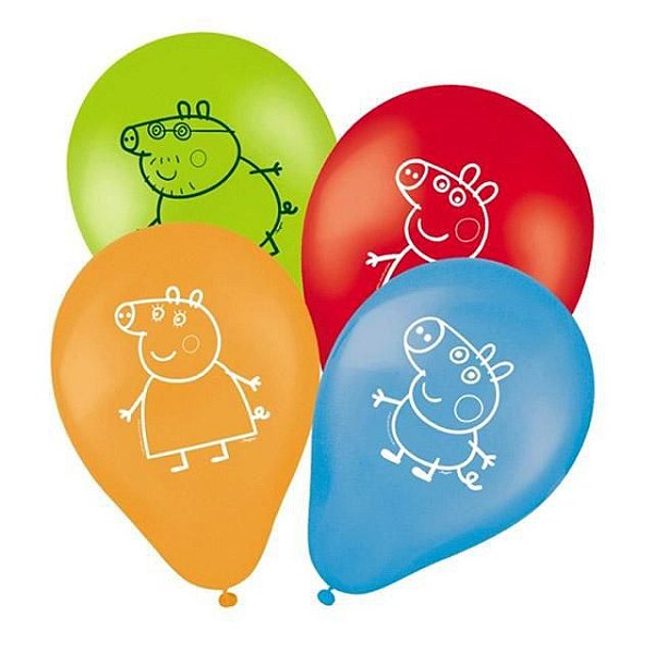 Balão Peppa Pig - 25 unidades
