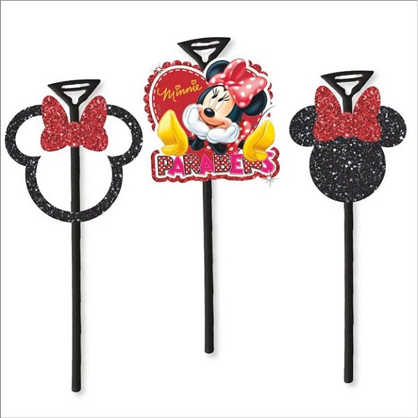 Topo de Bolo EVA Minnie