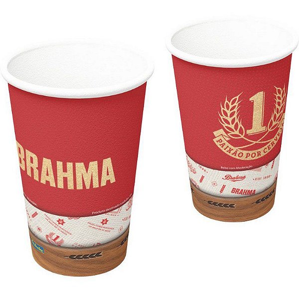 Copo de Festa Brahma 300ml - 8 unidades
