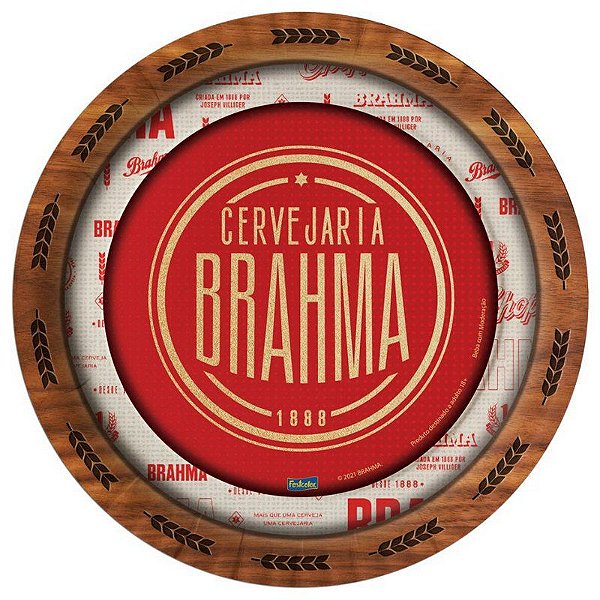 Prato de Festa Brahma - 8 unidades