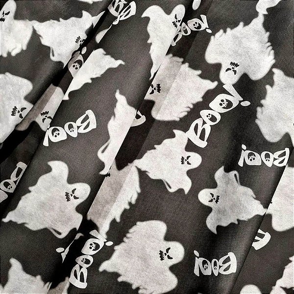 TNT Estampado Halloween Fantasma  - 1 metro