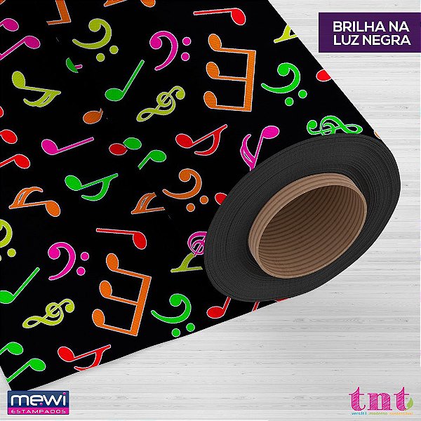 TNT Estampado Estrelas Neon  - 1 metro