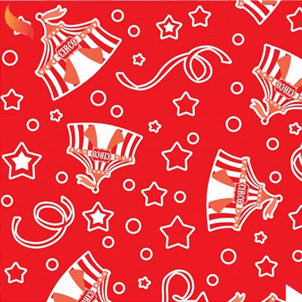 TNT Estampado Circo - 1,40m x 1m