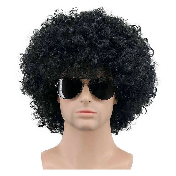 Peruca Black Power Preta Grande