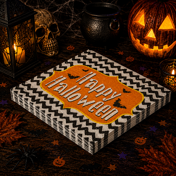 Guardanapo Papel Decorado Rappy Halloween 33x33cm - 20 Unidades