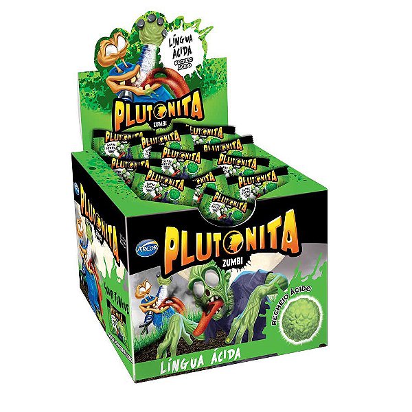Chiclete Plutonita Língua Ácida C/36un - 180g