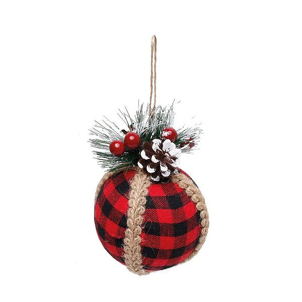 Bola de Natal Xadrez 8 cm
