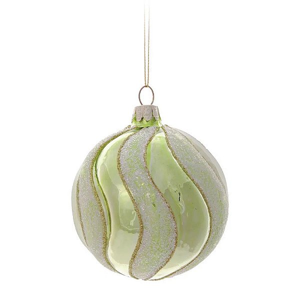 Bolas de Natal de Vidro Gomos 8cm - 4 Unidades