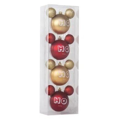Bola de Natal Disney Hohoho 8 cm - 4 Unidades