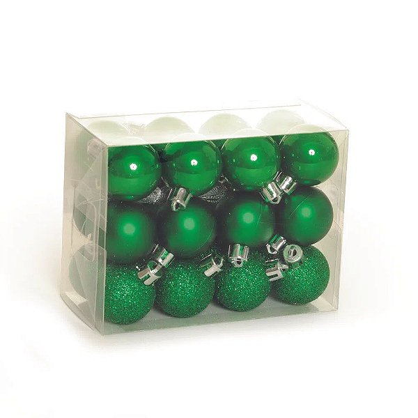 Kit Bola Verde 3cm. 24un