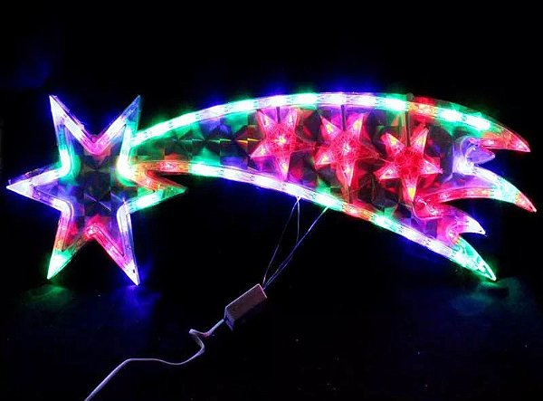 Enfeite Natal Cometa De Led Luz Branca 110v