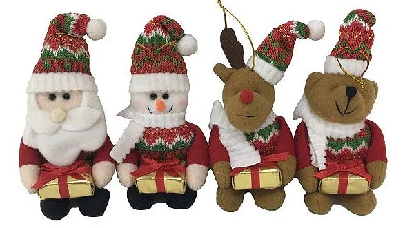 Ornamento Boneco Natlino Sortidos 16 cm - 1 un
