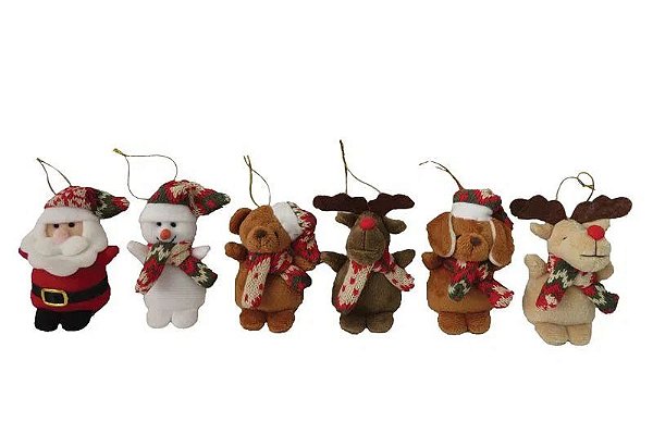 Ornamento Boneco Natlino Sortidos 10 cm - 1 un